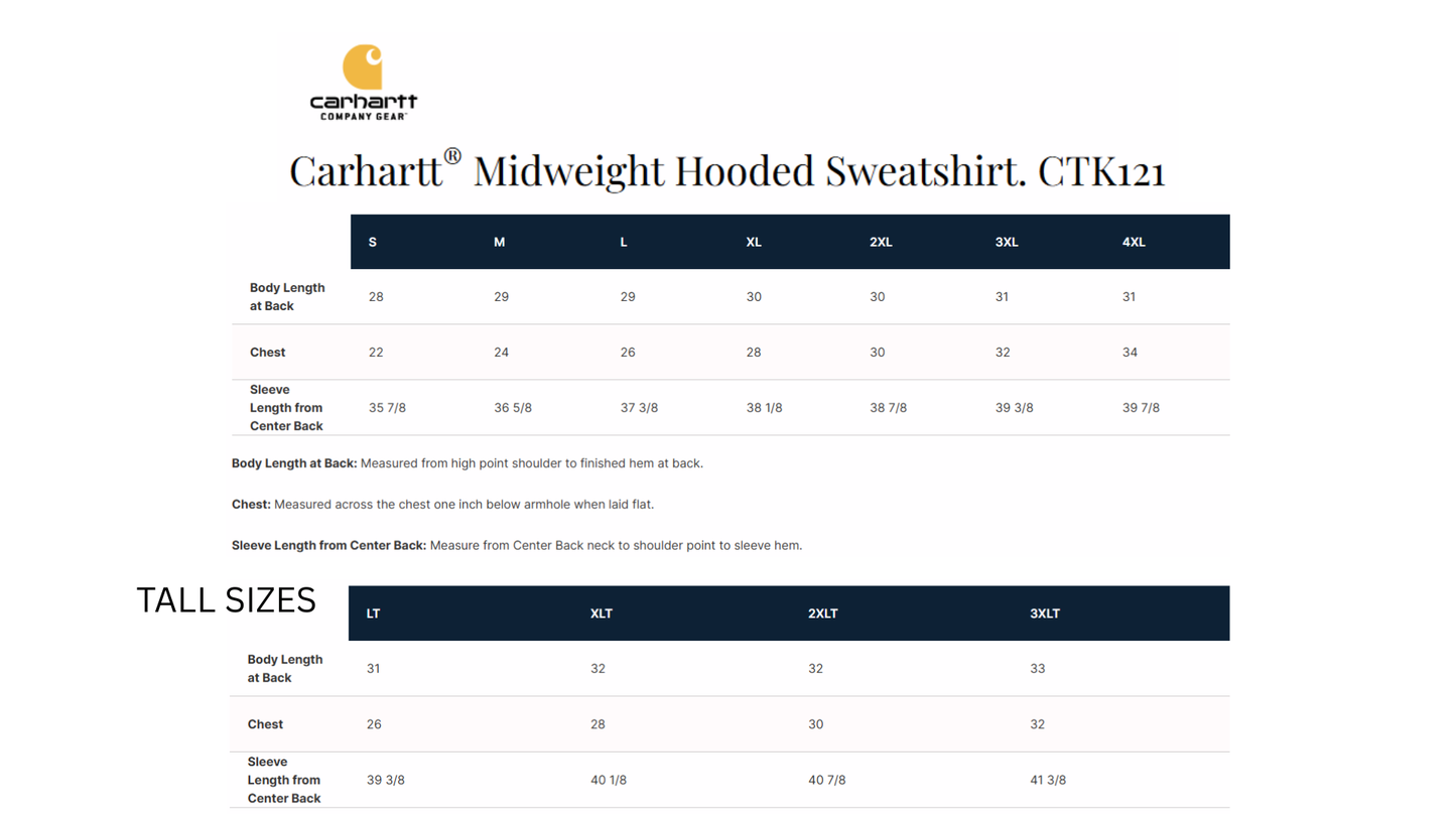 Embroidered Carhartt Midweight Hoodie