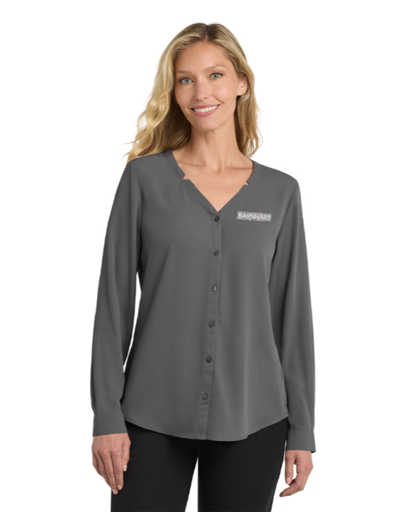 Port Authority Women's Long Sleeve Button-Front Blouse