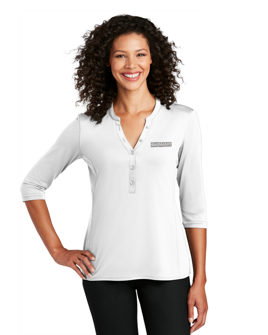 Port Authority Ladies Pique Henley